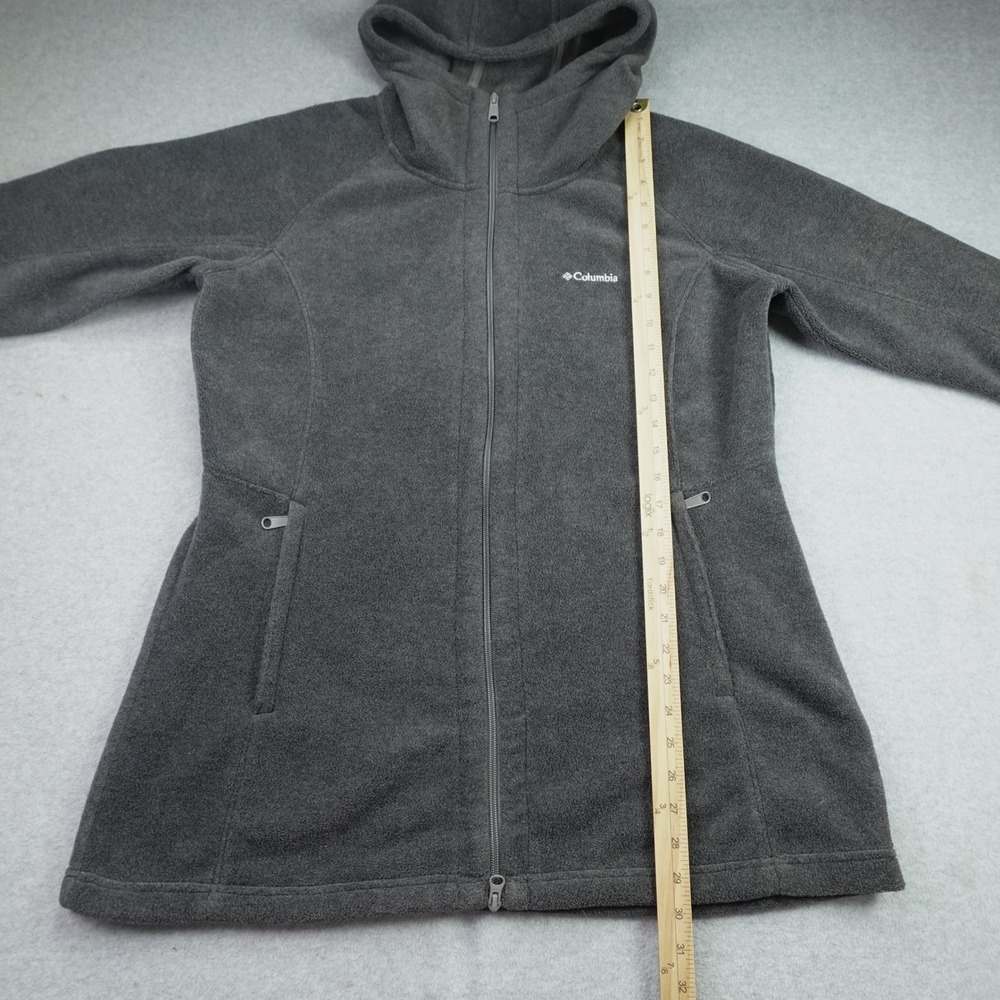 Columbia Jacket Womens XL Gray Outdoor Full Zip Hoodie Fleece - Picture 7 of 14